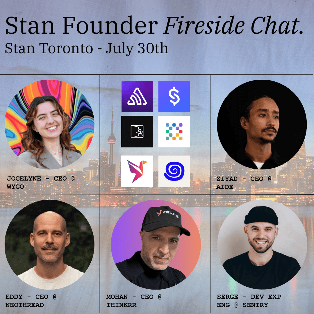 Stan Founder Fireside Chat @ Toronto cover photo